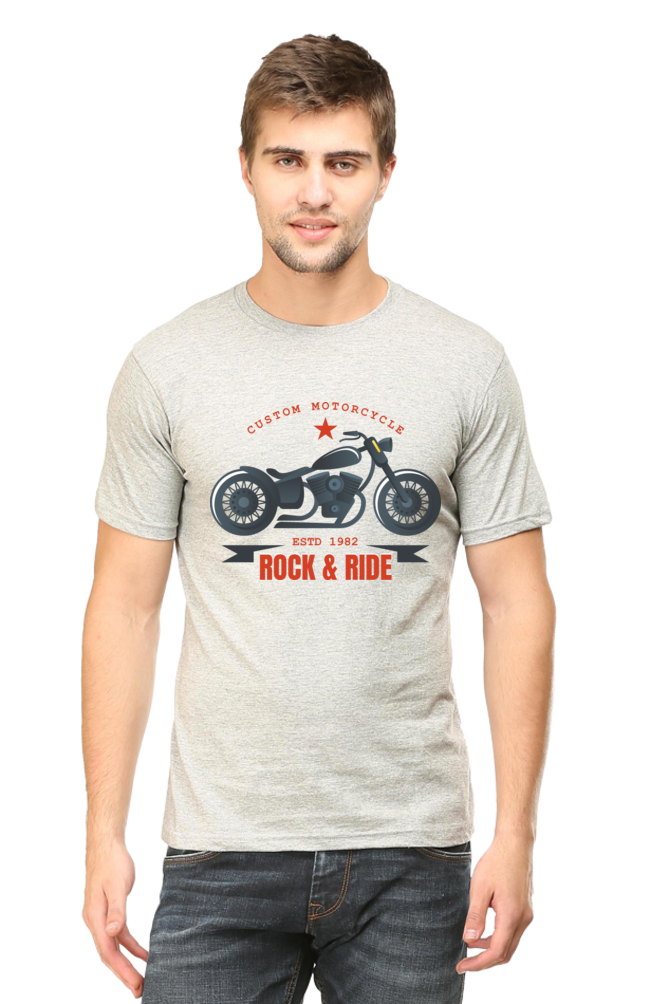 Rock and Ride Men's Round Neck T-Shirt