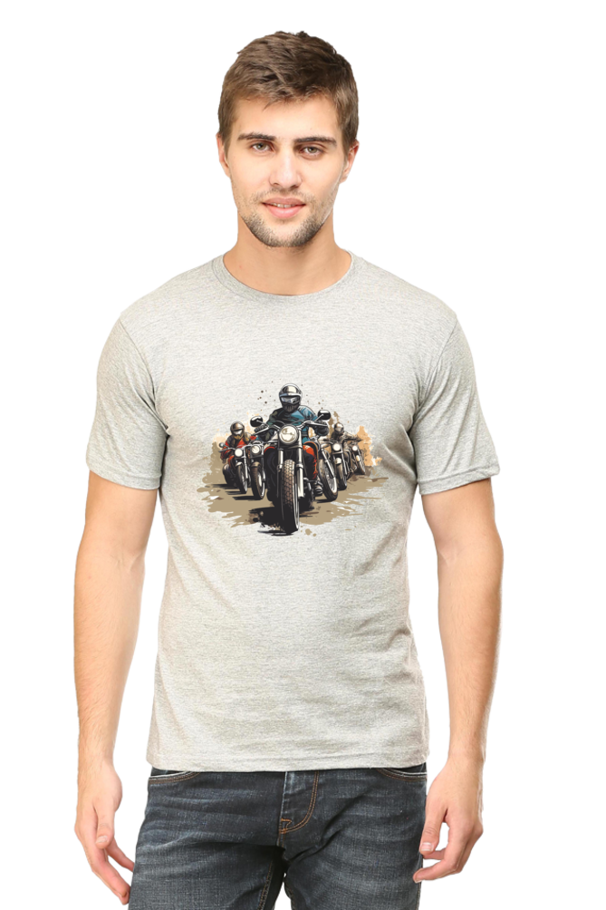 Bikers Men's Round Neck T-Shirt