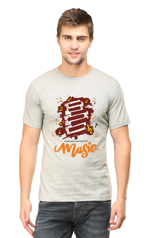 Music Men's Round Neck T-Shrit