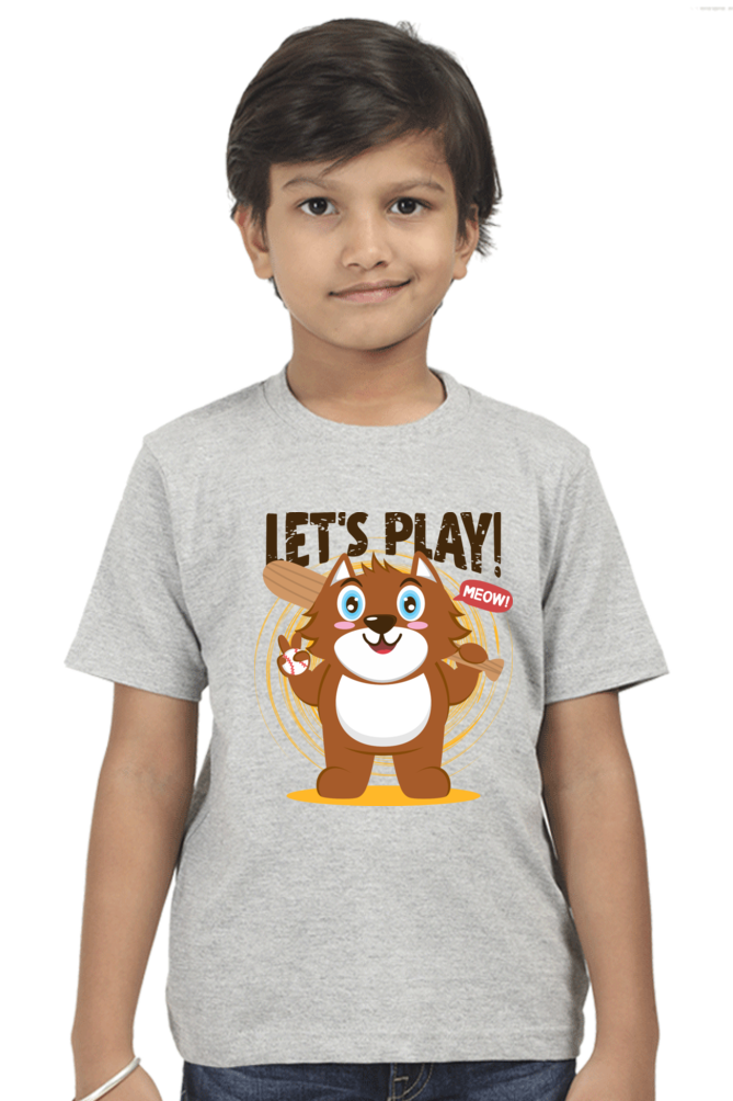 Let's Play Kids Round Neck T-Shirt