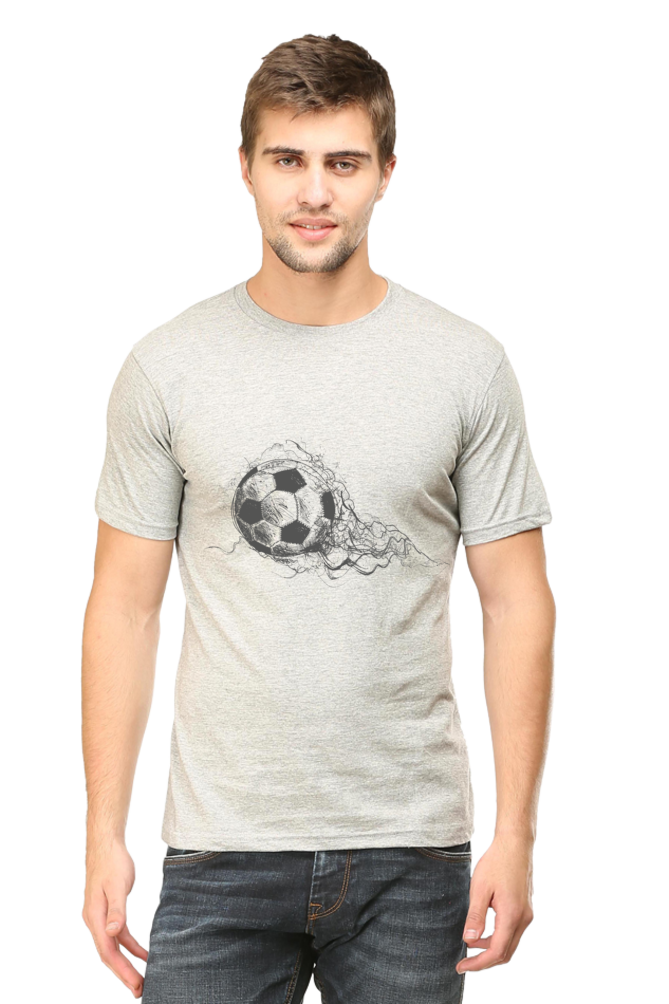 Football Men's Round Neck T-shirt