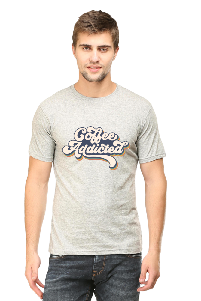 Coffee addicted - Men's Round Neck T-Shirt