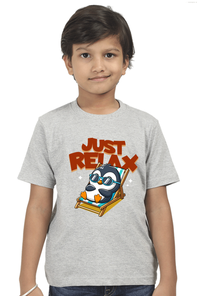 Just Relax - Kid's Round Neck T-shirt