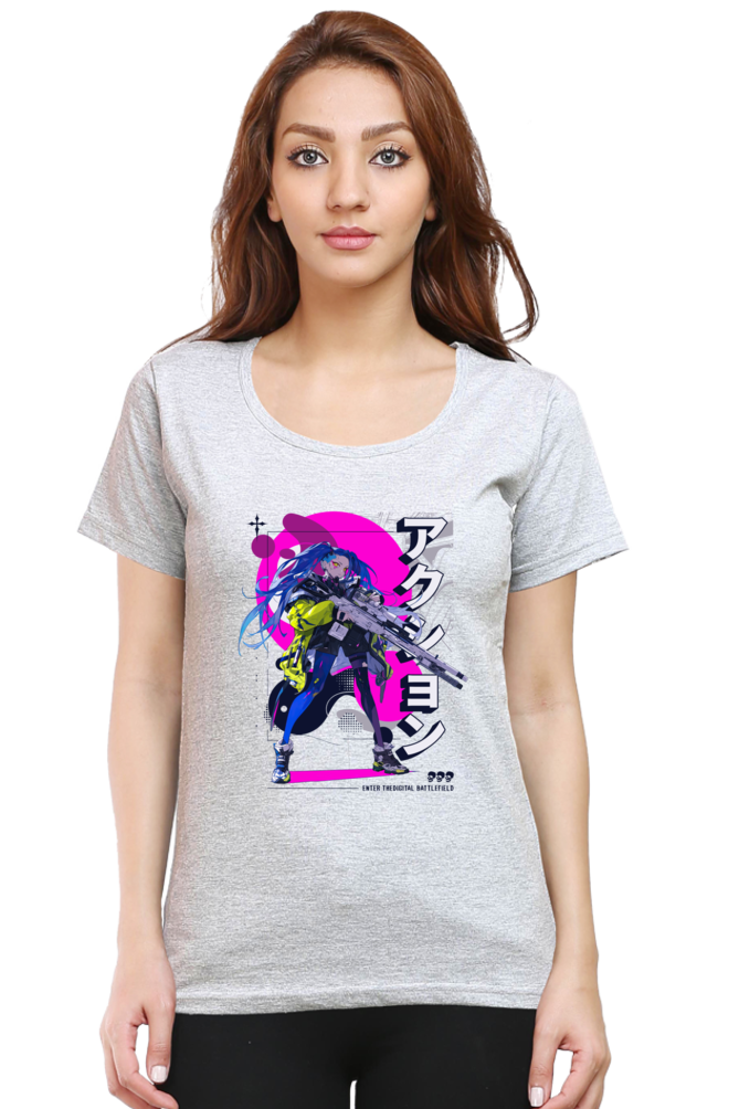 Anime - Womens Round Neck T-Shirt