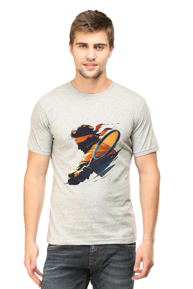 Tennis Men's Round Neck T-Shirt