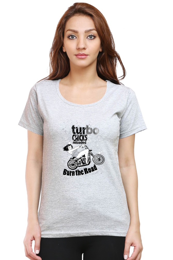 Turbo Chicks Women's Round Neck T-Shirt
