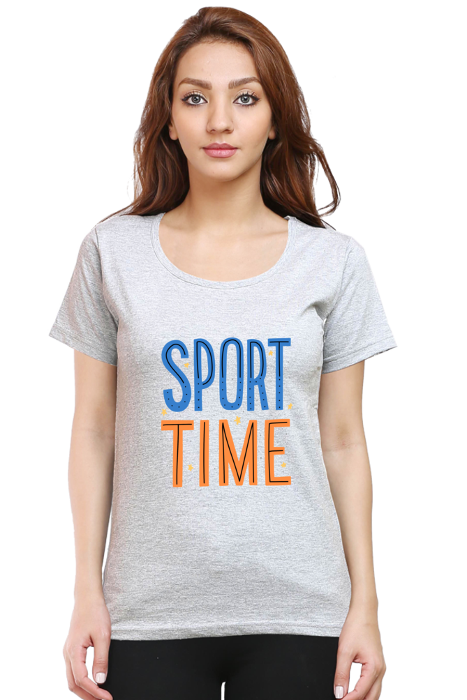 Sport Time - Women's Round Neck T-Shirt