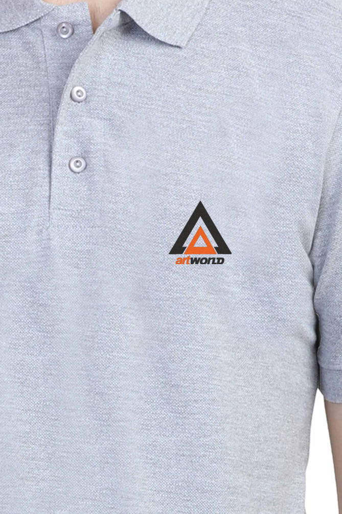 Unisex Polo T-Shirt - ArtWORLD Embroidery LOGO