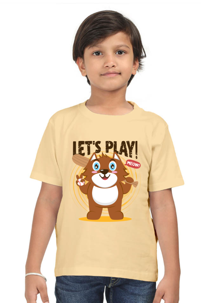 Let's Play Kids Round Neck T-Shirt