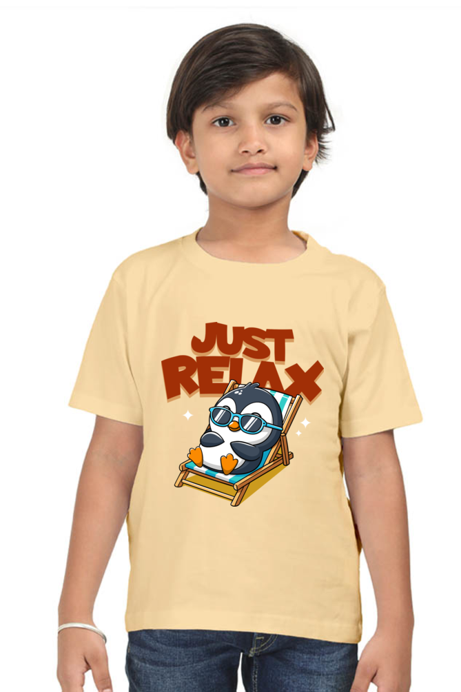 Just Relax - Kid's Round Neck T-shirt