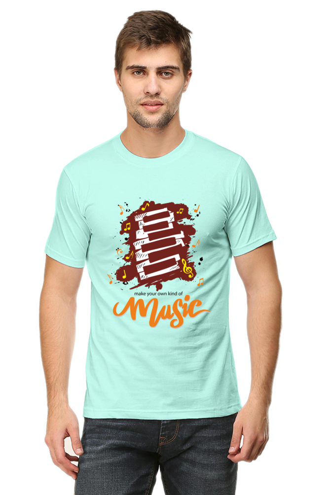 Music Men's Round Neck T-Shrit