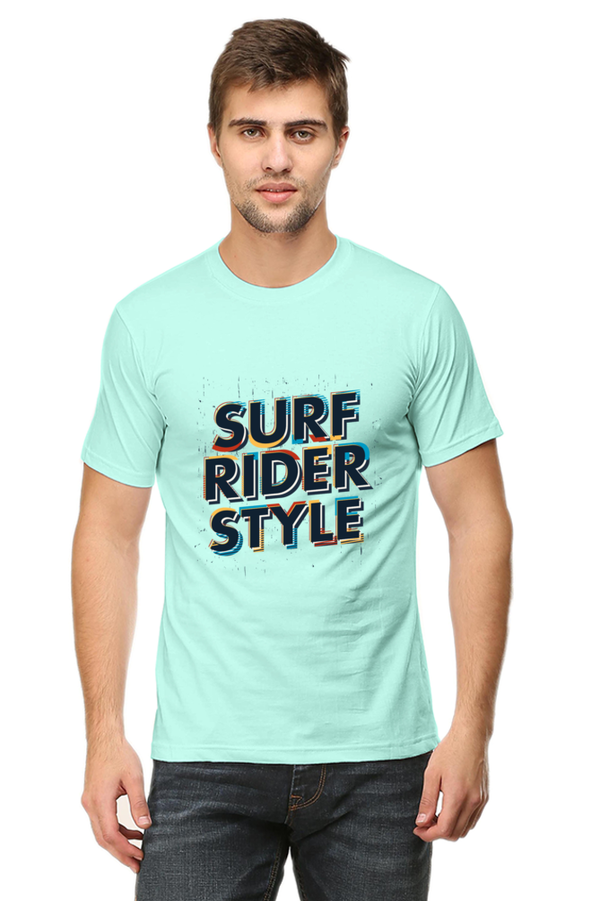 Surf Rider Style - Men's Round Neck T-Shirt