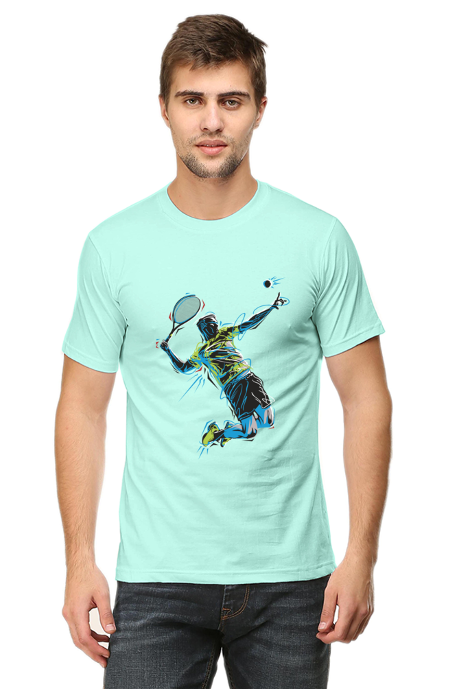 Tennis Men's Round Neck T-Shirt