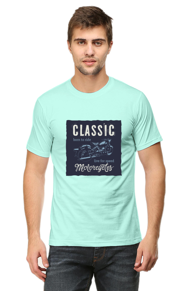 Classic Motorcycle Men's Round Neck T-Shirt