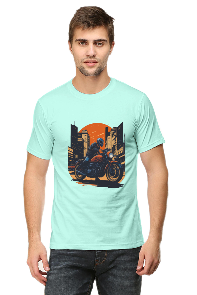 Classic Bike Ride Men's Round Neck T-Shirt