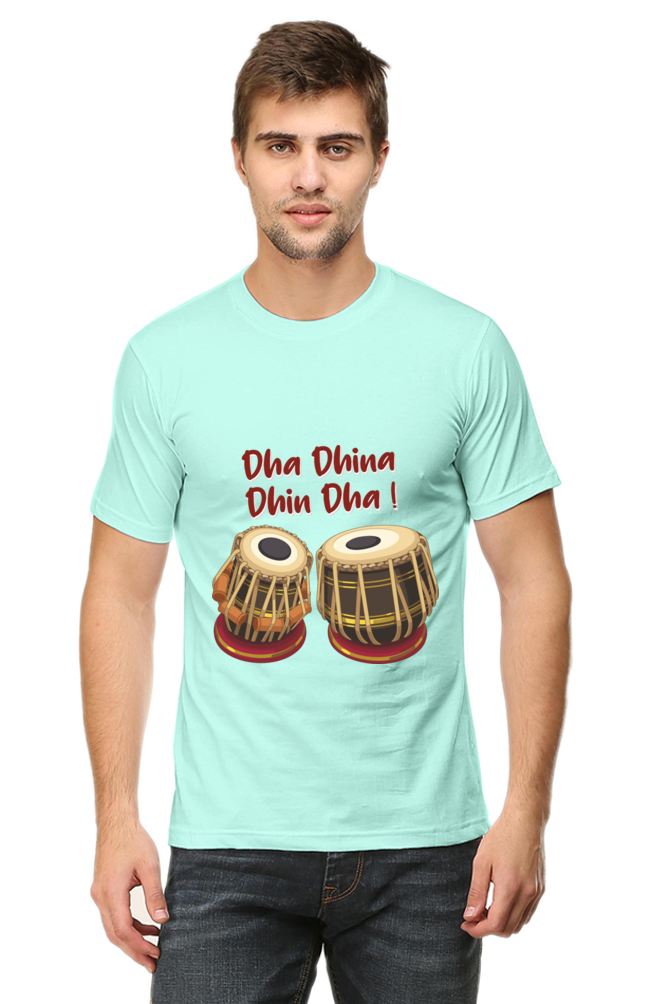 Dhina Dhin Dha Mens Round Neck T-Shirt