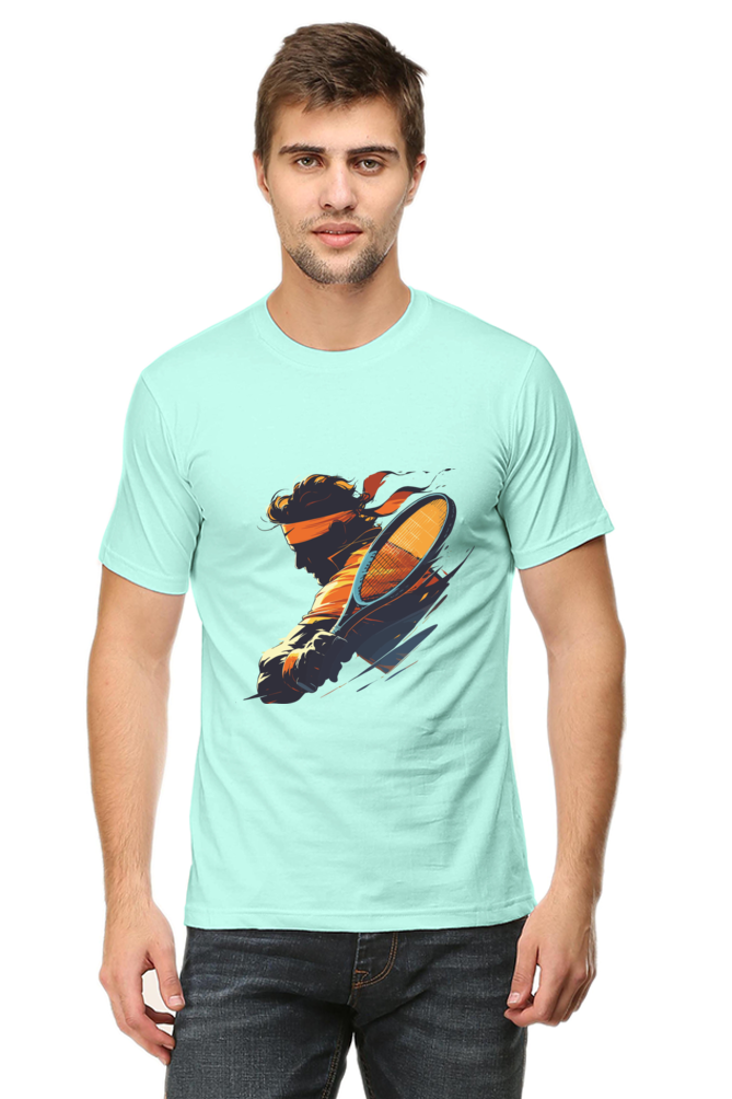 Tennis Men's Round Neck T-Shirt