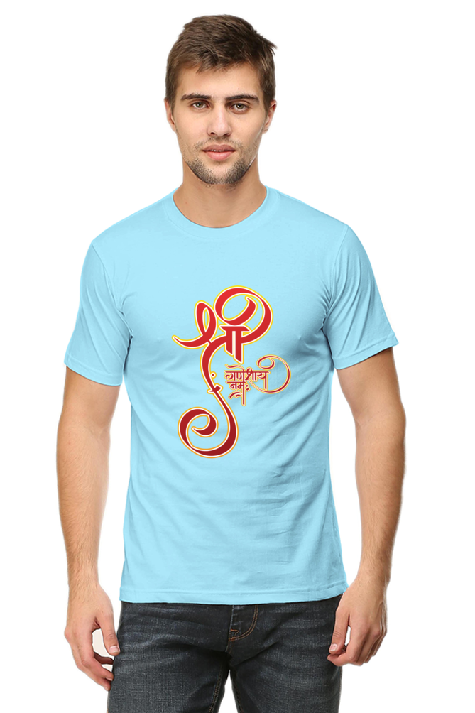 Shree Ganesha Mens Round Neck