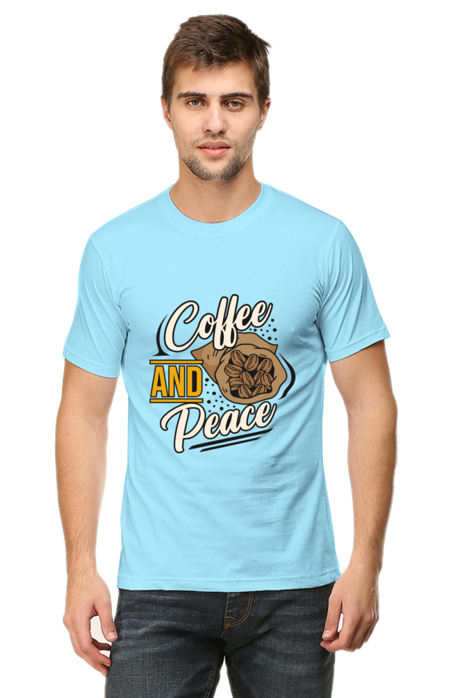 Coffee and Peace Men's Rund Neck T-Shirt
