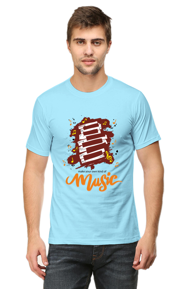 Music Men's Round Neck T-Shrit