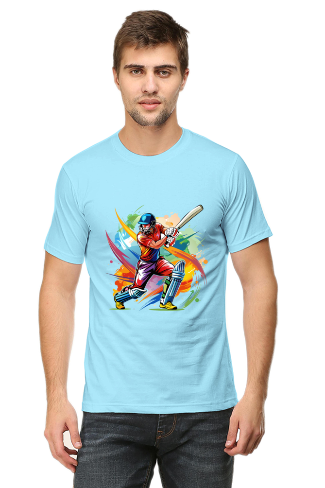 Cricket Men's Round Neck T-Shirt