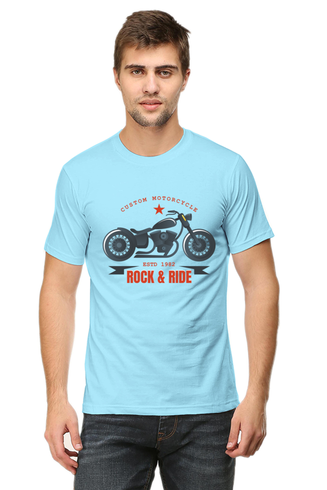 Rock and Ride Men's Round Neck T-Shirt