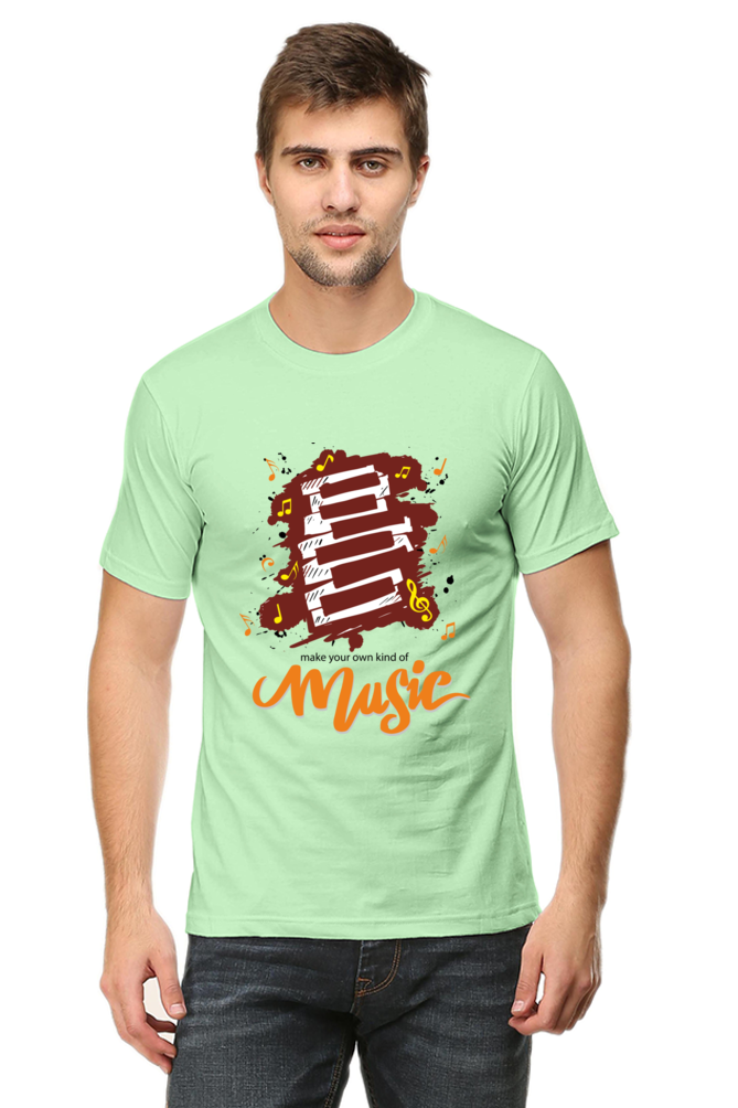 Music Men's Round Neck T-Shrit