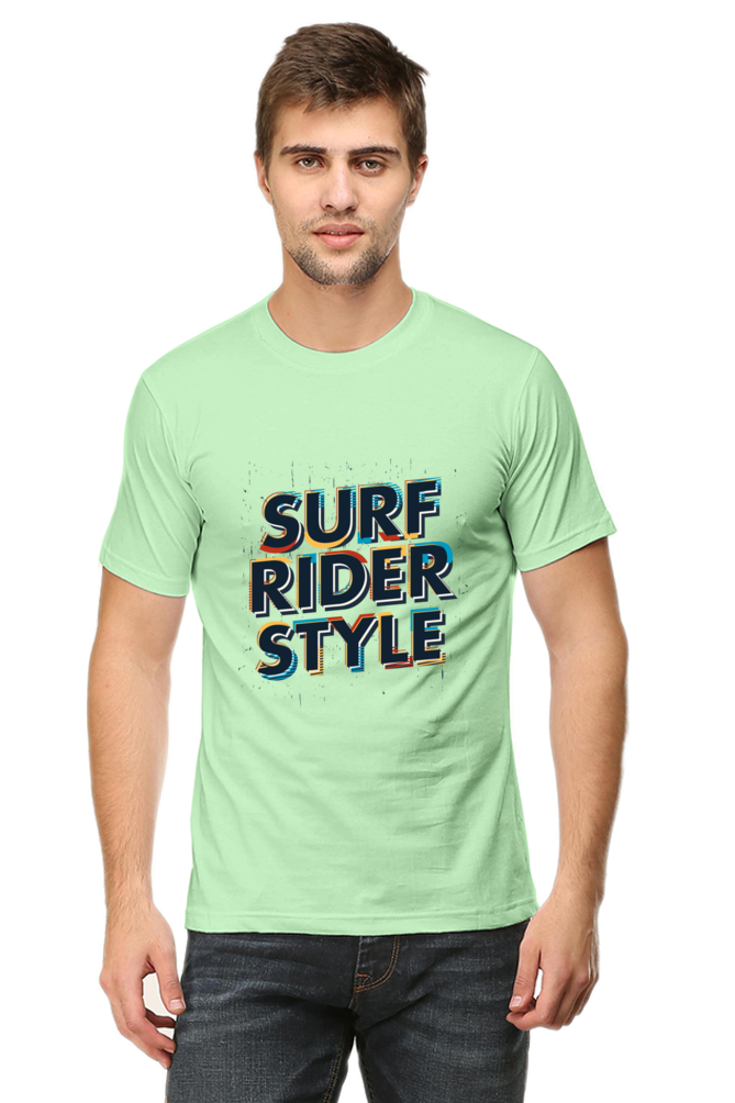 Surf Rider Style - Men's Round Neck T-Shirt