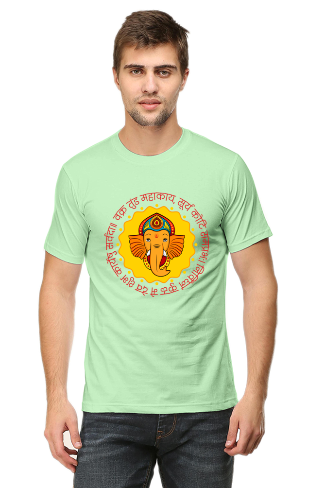 Ganesh Round Neck Light Col T-Shirt