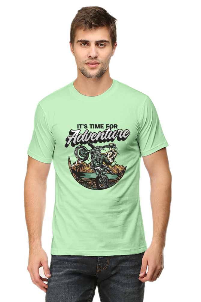 Its Time for Adventure Men's Round Neck T-Shirt