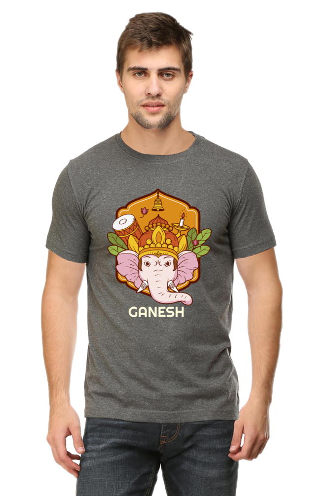Dark Ganesh Mens Round Neck T-Shirt