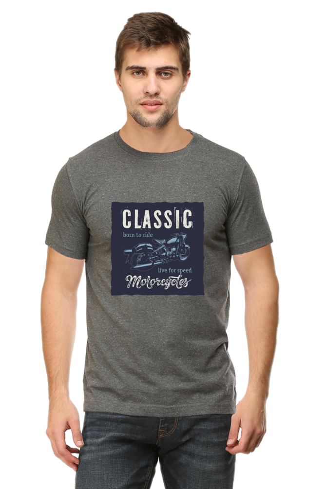 Classic Motorcycle Men's Round Neck T-Shirt