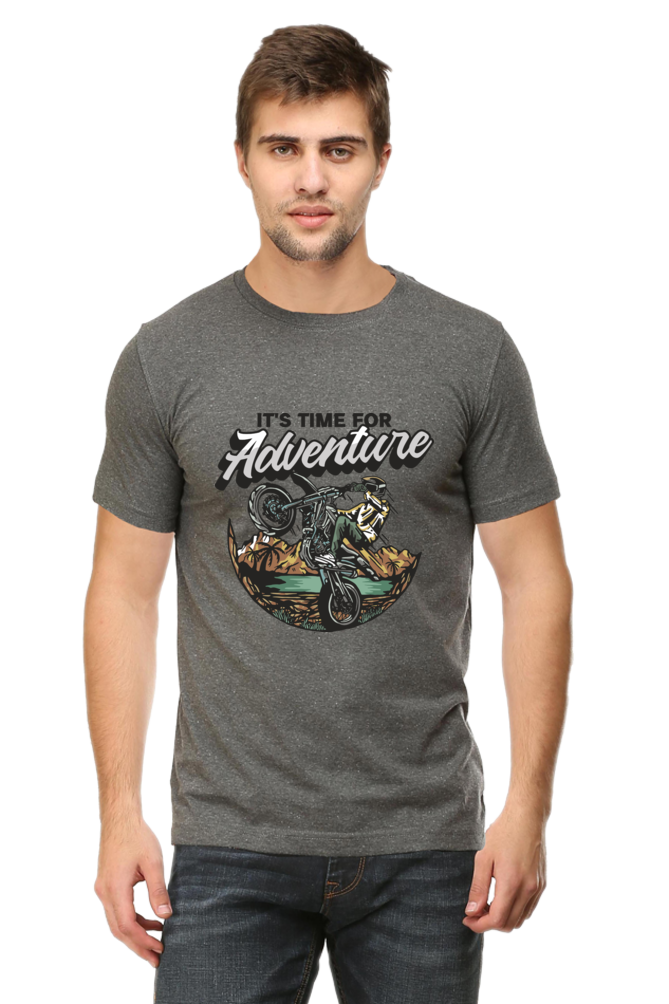 Its Time for Adventure Men's Round Neck T-Shirt
