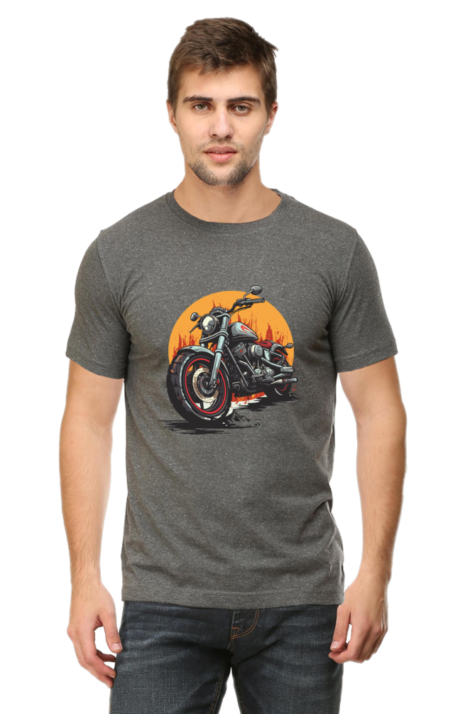 Classic Bike Men's Round Neck T-Shirt