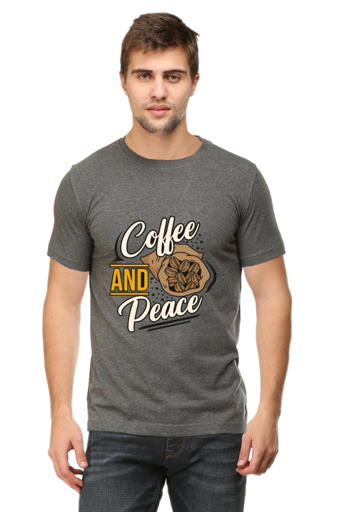 Coffee and Peace Men's Rund Neck T-Shirt