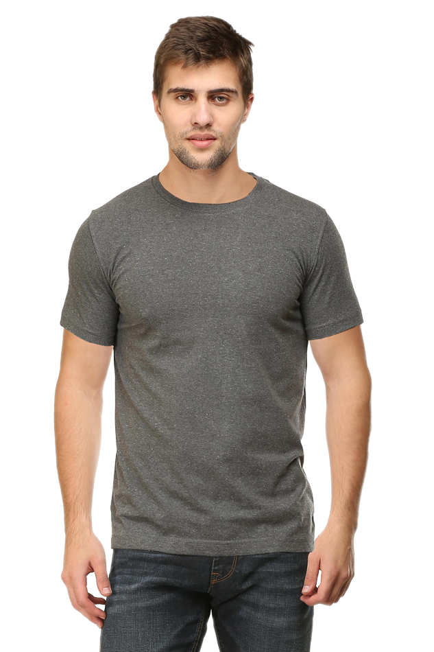 Round Neck Blank T-shirt ArtWORLD-Dark col