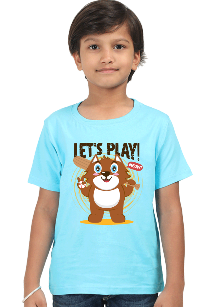 Let's Play Kids Round Neck T-Shirt