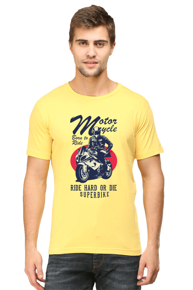Born to Ride Superbike - Men's Round Neck T-Shirt