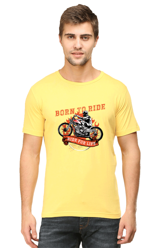 Born to Ride - Men's Round Neck T-Shirt