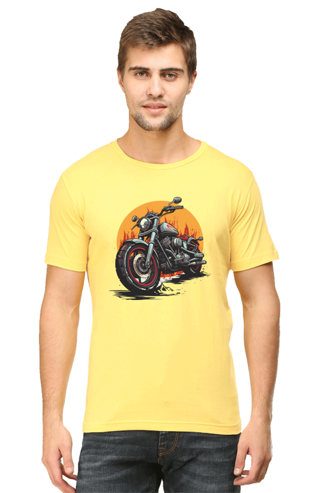 Classic Bike Men's Round Neck T-Shirt