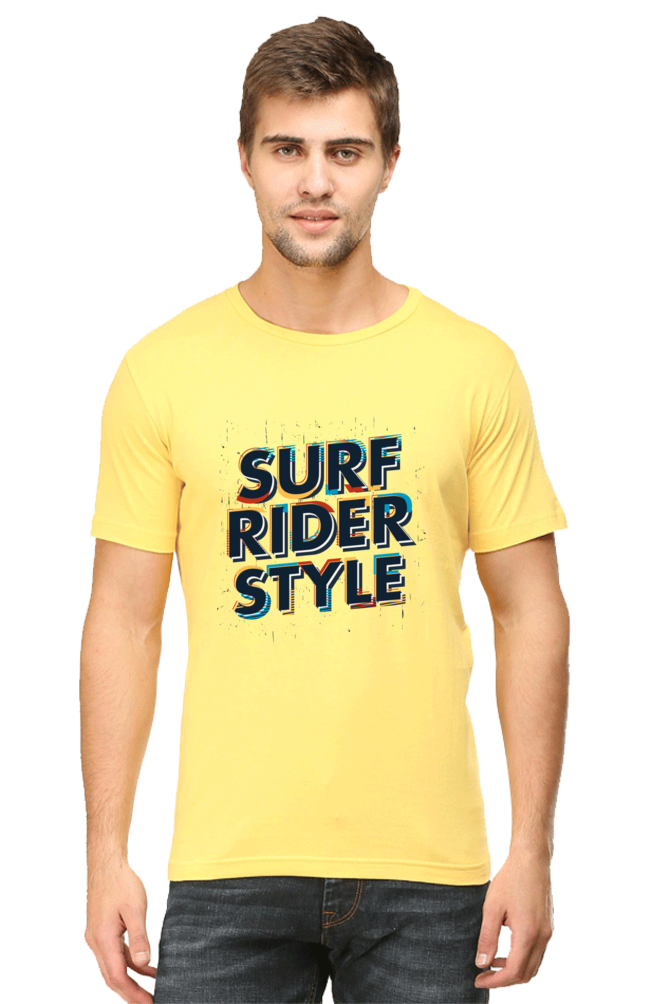 Surf Rider Style - Men's Round Neck T-Shirt