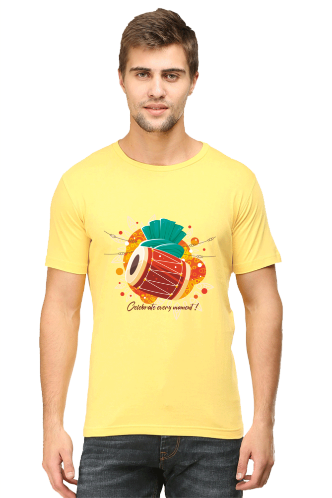 Music Celebration Men's Round Neck T-Shirt