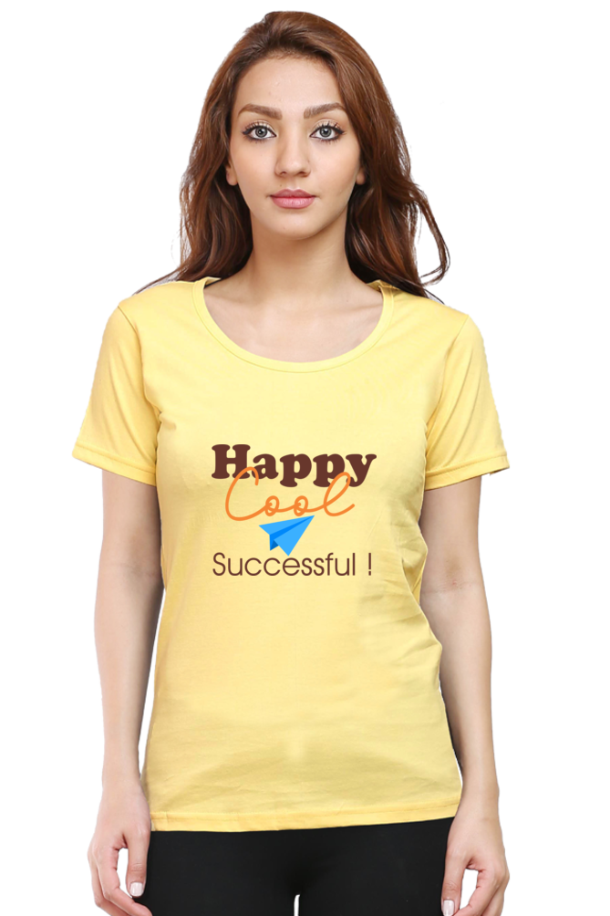 Happy Cool - Women's Round Neck T-Shirt