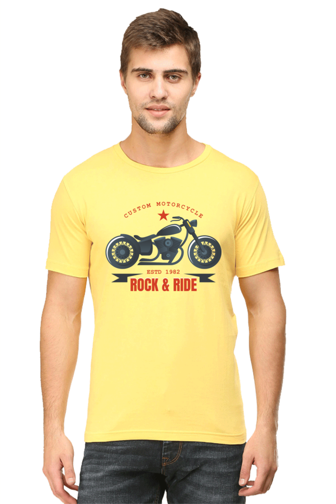 Rock and Ride Men's Round Neck T-Shirt