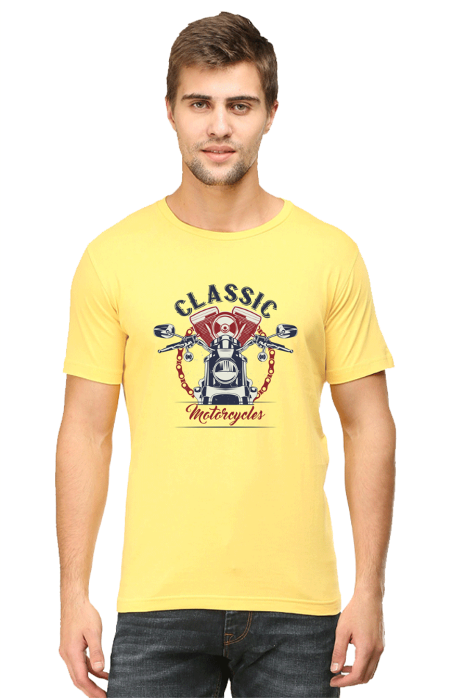 Class motorcycle Men's Round Neck T-Shirt