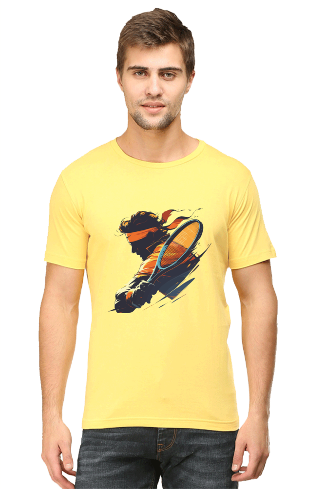 Tennis Men's Round Neck T-Shirt
