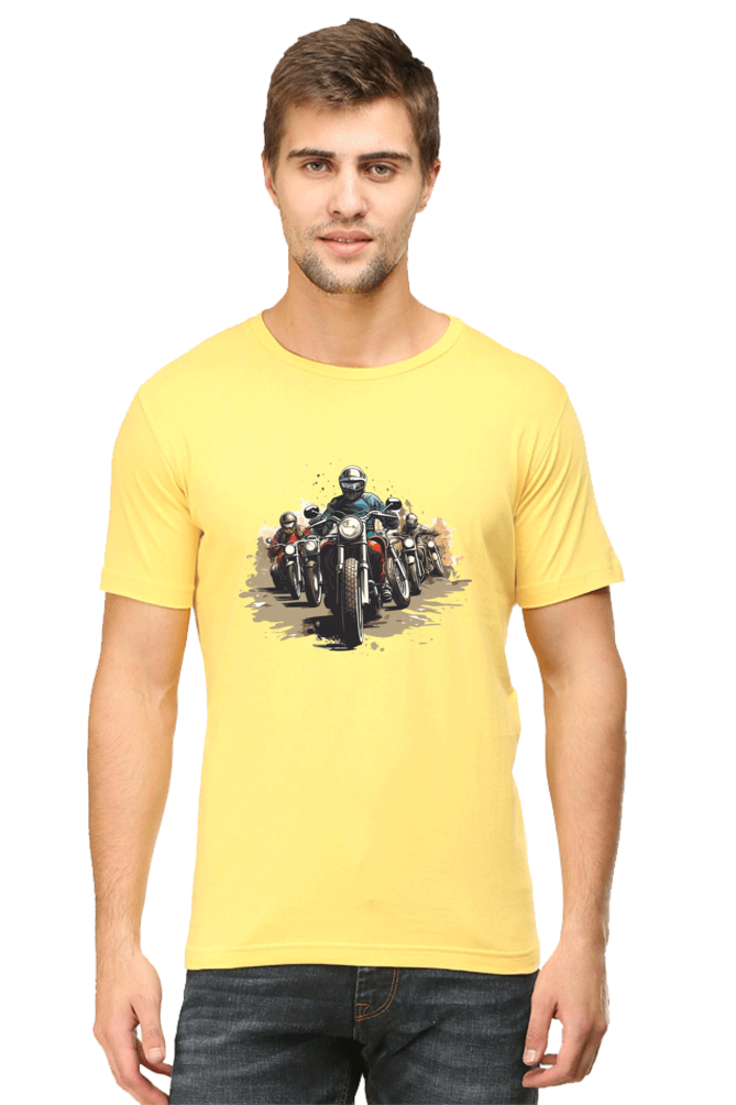 Bikers Men's Round Neck T-Shirt