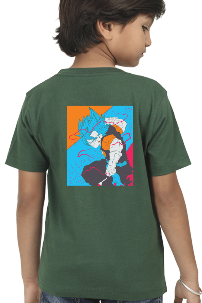 Dragan Ball Boy Round Neck T-Shirt