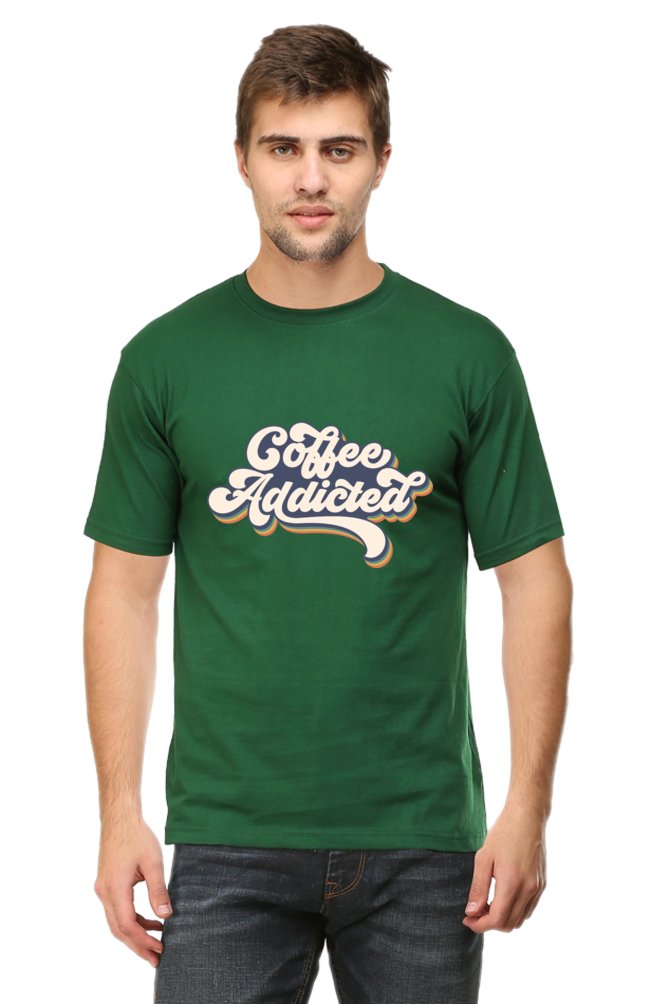 Coffee addicted - Men's Round Neck T-Shirt