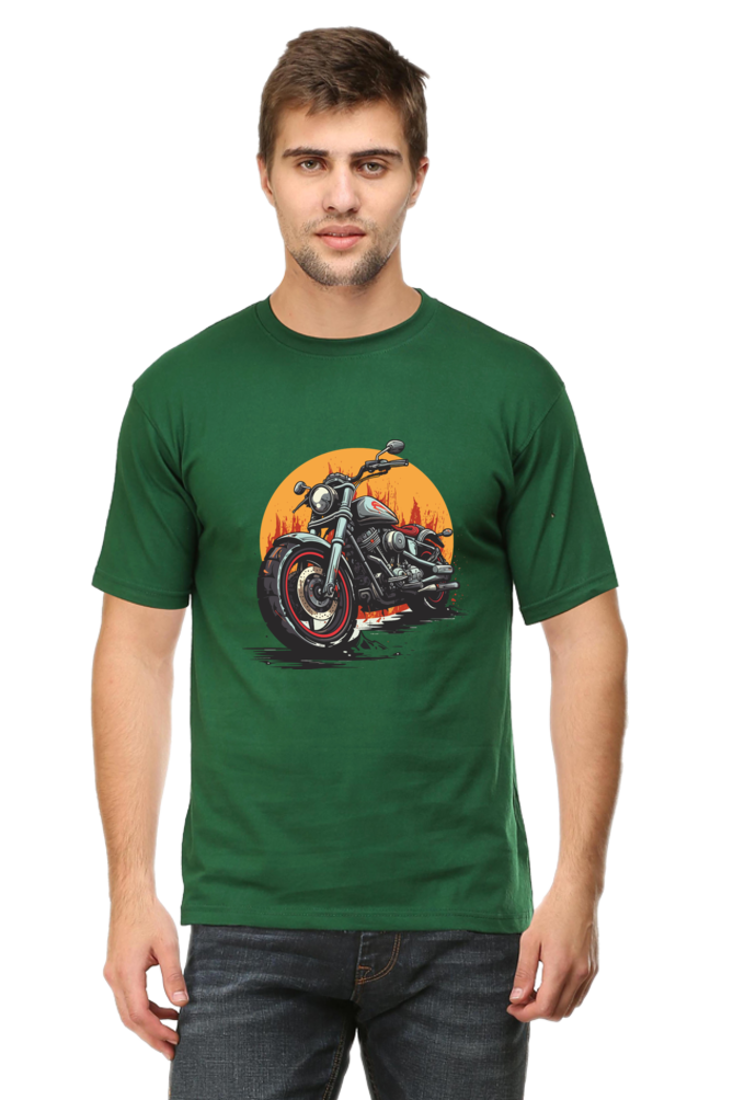 Classic Bike Men's Round Neck T-Shirt